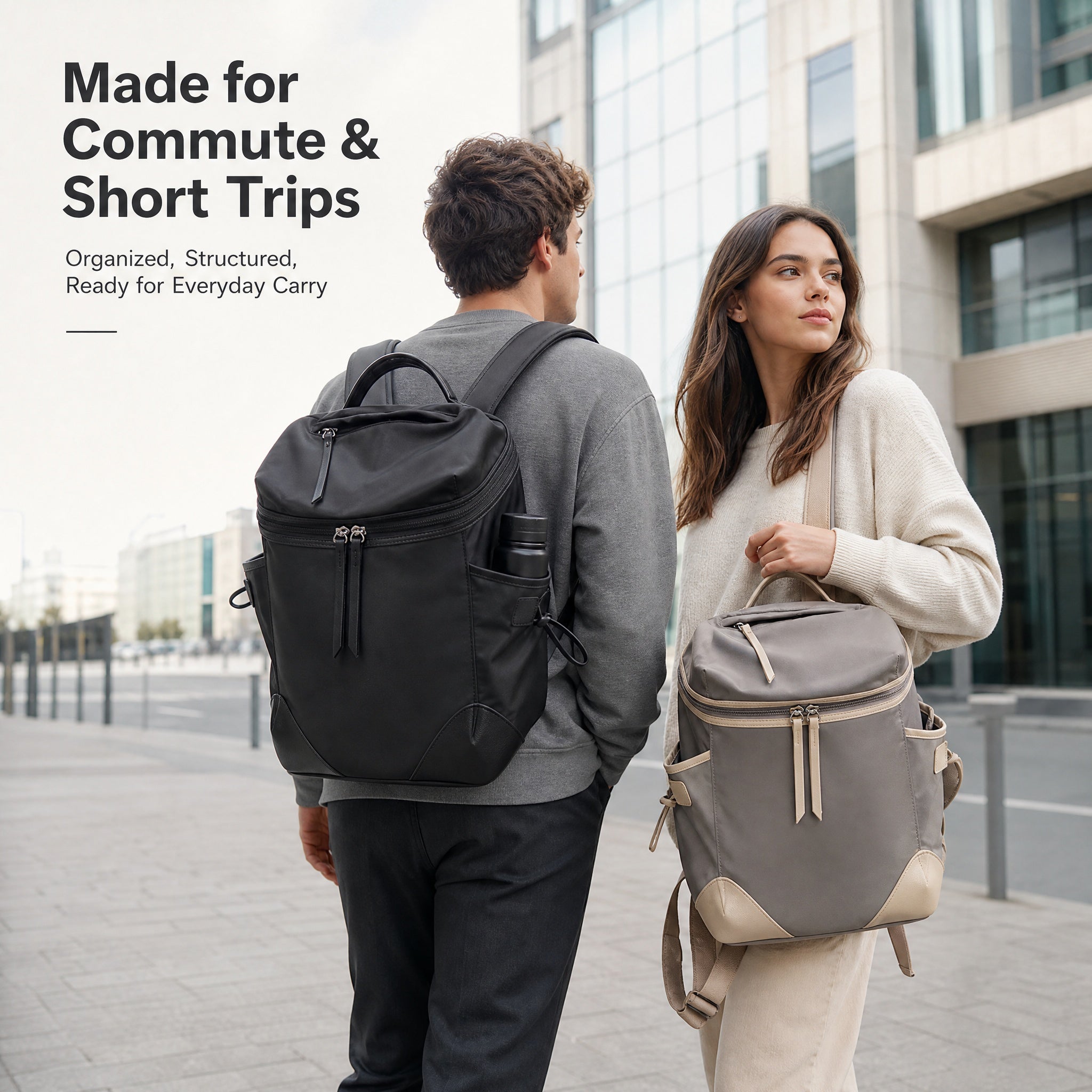 Women Waterproof Nylon Backpack, 13 Inch Tablet Bag Casual Travel Work Daypack