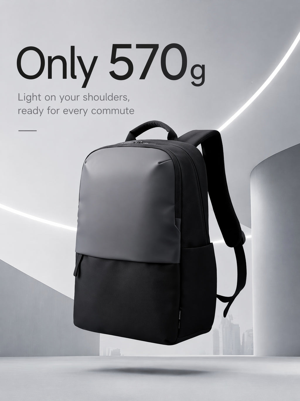 Ultra Light 570g Office Backpack | 16" Shockproof Laptop Bag,