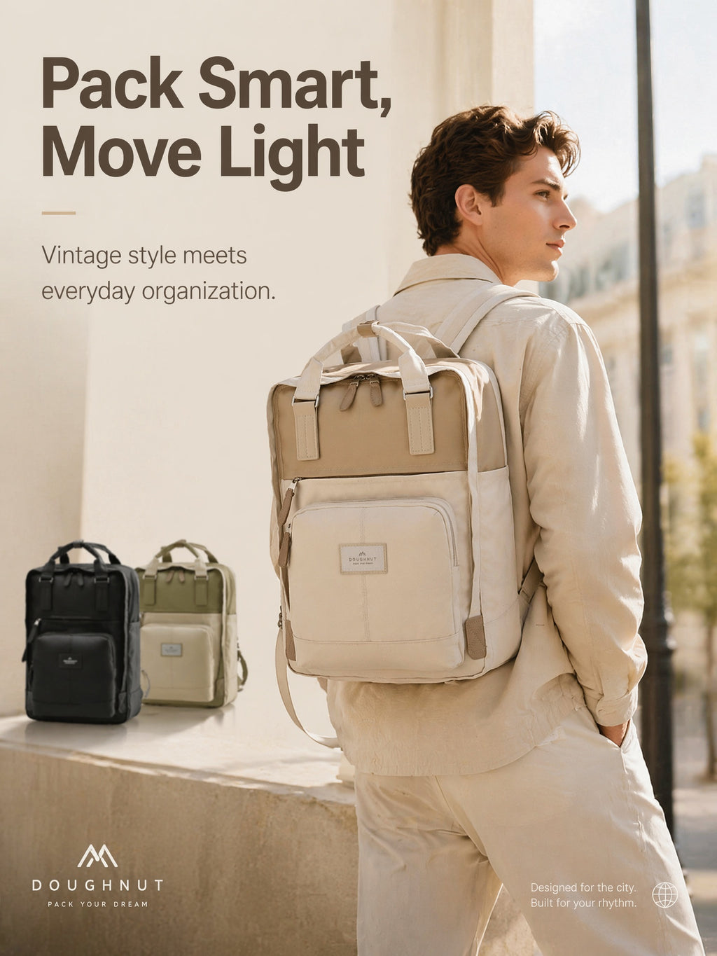 Premium Multi-Pocket Laptop Backpack - Lightweight & Versatile