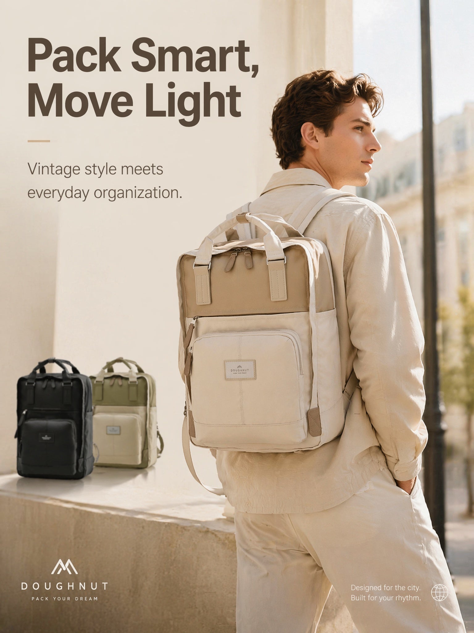 Premium Multi-Pocket Laptop Backpack - Lightweight & Versatile