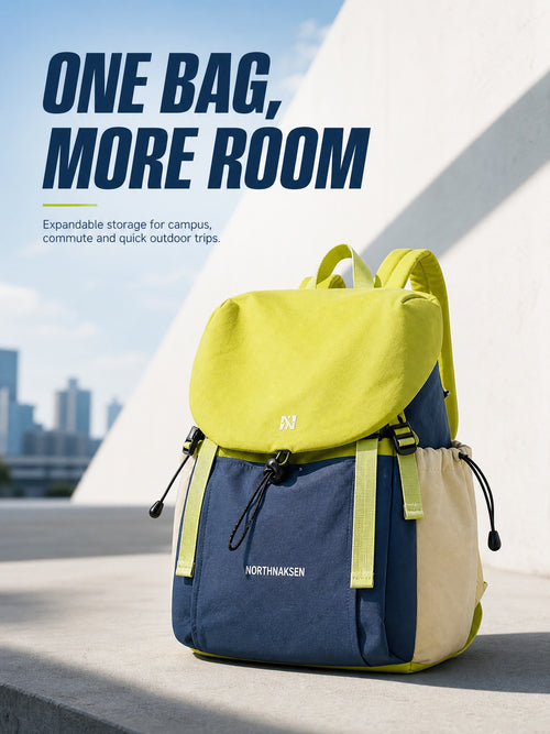 Kazevo Color Block Lightweight Water Resistant Hiking Backpack
