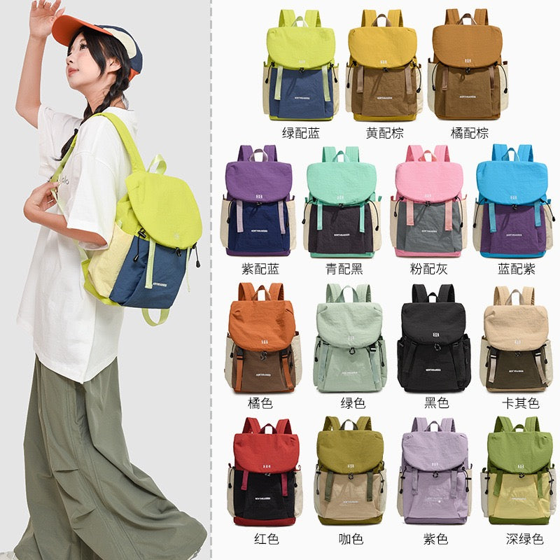 Kazevo Color Block Lightweight Water Resistant Hiking Backpack