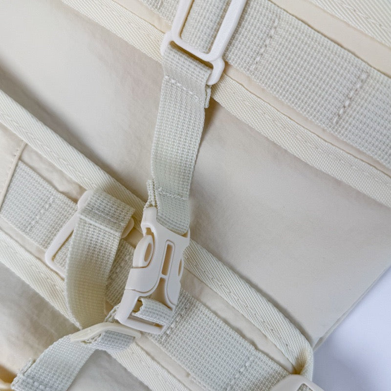 Pastel Soft Wrinkle Nylon Backpack | Ultra Light Water Resistant Multi Pocket Daily Daypack for Women School & Commute